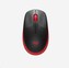 Optická bezdrátová myš "M190", červená, USB, LOGITECH, 910-005908