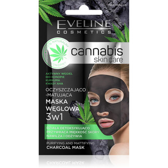 E. Matující pleťová maska Cannabis  charcoal 3 v 1 7 ml
