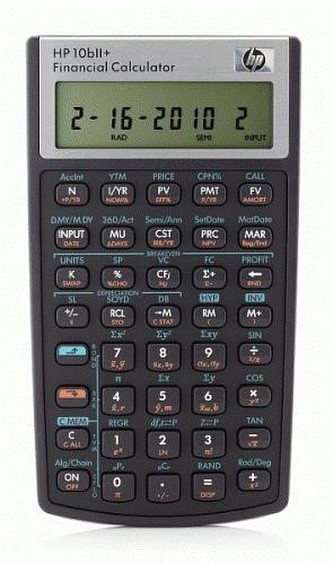 HP 10bII+ Financial Calculator-Bluestar - CALC