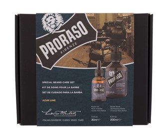 PRORASO Azur Lime šampon na vousy Azur Lime 200 ml + olej na vousy Azur Lime 30 ml