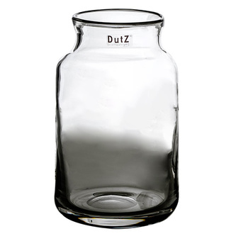 Skleněná váza DutZ, Vase Nova C, výška 30 cm, průměr 19 cm, barva čirá