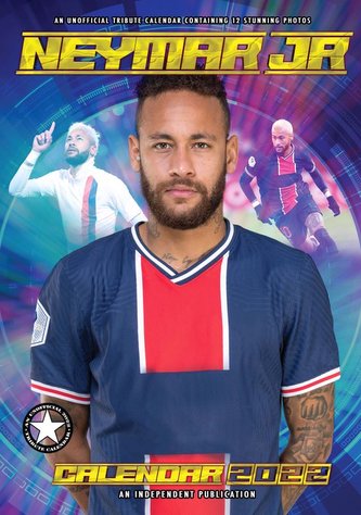 Kalendář 2022: Neymar|Paris Saint-Germain|Brasil (A3 29,7 x 42 cm)