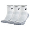 U NK DRY CUSH QTR 3PR, 30 | MEN TRAINING | ADULT UNISEX | ONE QUARTER SOCK | WHITE/WOLF GREY/BLACK | XL