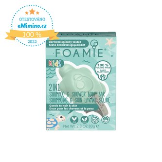 Foamie Dětské sprchové mýdlo na tělo a vlasy Mango & Coconut (2 in 1 Shampo & Shower Body Bar) 80 g child
