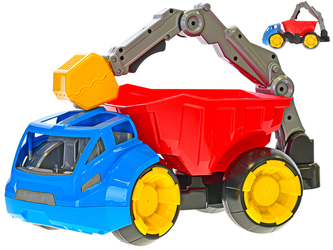 Auto sklápěčka 46cm s rypadlem v síťce