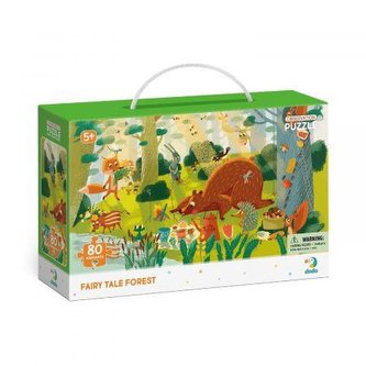 Puzzle s hledáním obrázků Pohádkový les