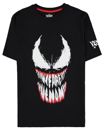 Pánské tričko Marvel|Venom: Face (M) černá bavlna