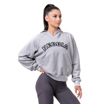 Dámská mikina Iconic Hero Grey - NEBBIA - Velikost XS