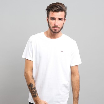 Tričko Tommy Hilfiger Cotton Tee Icon bílé Velikost: XL