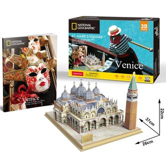 Puzzle 3D National Geographic - Náměstí Sv. Marka 107 dílků Puzzle 3D National Geographic - Náměstí Sv. Marka 107 dílků