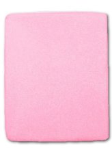 Froté prostěradlo do postýlky růžová