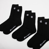 Champion 3 Pack Crew Socks černé Velikost: 43/46