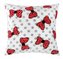 Polštářek Mazlík - dětský motiv - červené mašle - 38x38cm