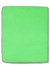 Froté prostěradlo do postýlky zelená