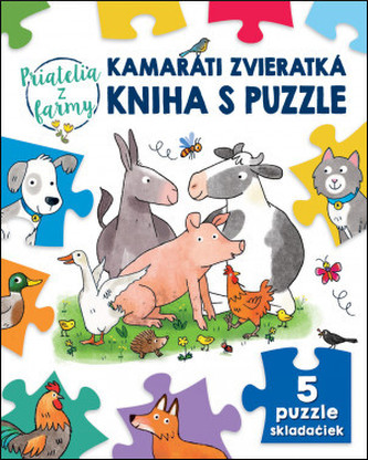 Kamaráti zvieratká kniha s puzzle Priate