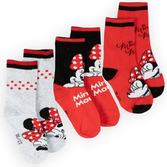 SADA 3 KS PONOŽKY MINNIE - velikost 31-34