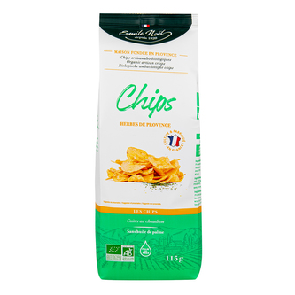 Chipsy bramborové bylinkové 115 g BIO   EMILE NOËL
