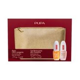 Pupa Extra Base péče o nehty Extra Smoothing Base 5 ml 02 Rose + péče o nehty Keratin Booster Gel 5 ml + kosmetická taštička