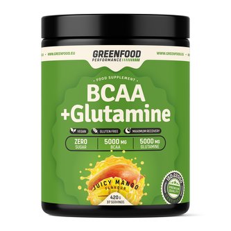 GreenFood nutrition - Performance BCAA + Glutamine 420g - Mango juice