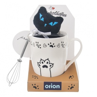 Hrnek se šlehací metličkou MAZLÍČCI 0,33 l