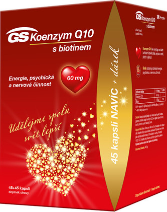 Green-Swan GS Koenzym Q10 60mg 45+45 kapslí DÁREK 2021