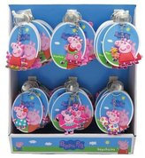 Klíčenka/Přívěsek 3D Prasátko Peppa/Peppa pig guma 10 cm na kartě 72ks v boxu
