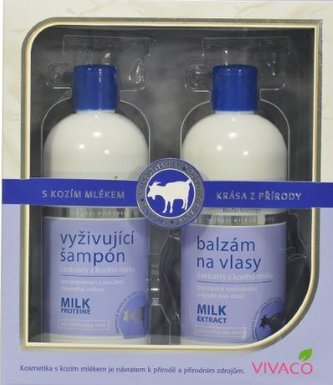 Vivaco Dárková kazeta vlasové kosmetiky s obsahem kozího mléka