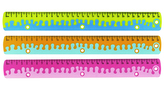 Keyroad Pravítko 30 cm, Coral - mix motivů