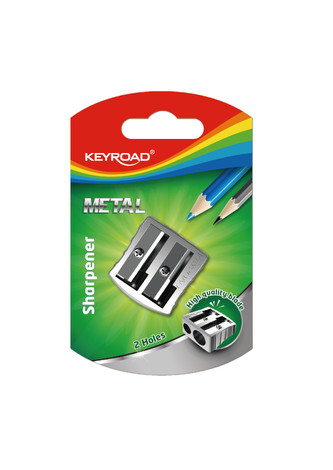 Keyroad Ořezávátko Metal duo - stříbrné