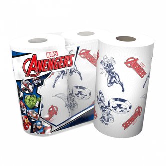 Utěrky papírové Avengers 2 ks s potiskem 2 vrstvé
