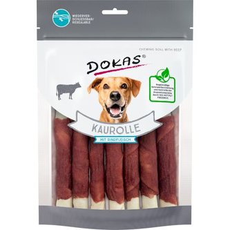 Dokas – Tyčinky z hovězí kůže obalené hovězím masem 190 g Dokas – Tyčinky z hovězí kůže obalené hovězím masem 190 g