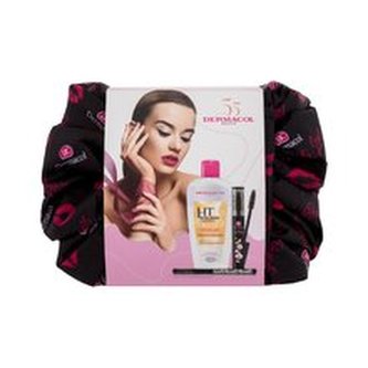 Dermacol Imperial řasenka Imperial 13 ml + micelární voda Hyaluron Therapy 200 ml + fix na oči Precise 1 ml Black + kosmetická stahovací taštička