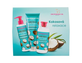 Dermacol Aroma Ritual pěna do koupele Aroma Ritual Brazilian Coconut 500 ml + sprchový gel Aroma Ritual Brazilian Coconut 250 ml + mýdlo na ruce Aroma Ritual Brazilian Coconut 250 ml