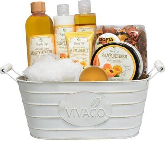 Vivaco Dárkové balení Meruňka v dekorativním plechovém obalu