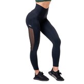 Dámské legíny Mesh High Waist Black - NEBBIA - Velikost XS
