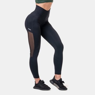 Dámské legíny Mesh High Waist Black - NEBBIA - Velikost M