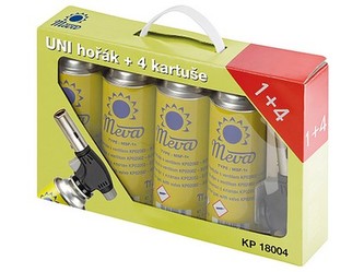hořák univerzální 360st. + 4 kartuše KP18004 hořák univerzální 360st. + 4 kartuše KP18004