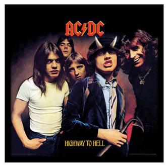 Plakát v rámu AC/DC: Highway to Hell (31,5 x 31,5 cm)
