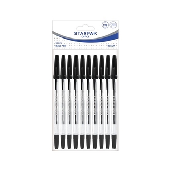 Jednoduché pero - černé 10ks