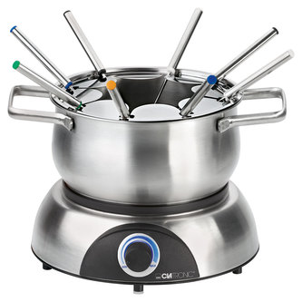 Clatronic FD 3516, fondue  set, 8 lidí, objem 1,2L, nerez, r, Clatronic FD 3516, fondue  set, 8 lidí, objem 1,2L, nerez, regulace