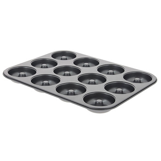 Forma de Buyer, 4712.12, na mini savariny nebo donuty, 12 ks, nepřilnavý povrch, 34,3 x 26,2 x 2,2 cm, průměr 7 cm