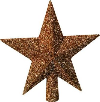 Špice vánoční hvězda 19 cm zlatá