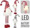 Dekorace skřítek 90 cm s LED osvětlením textilní