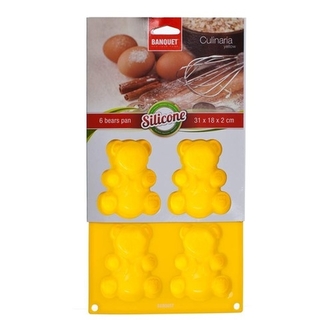 Forma na 6 ks medvídků silikon