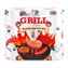 Kuchyňské utěrky XXL potištěné Grill decor 3 vrstvé 2 ks