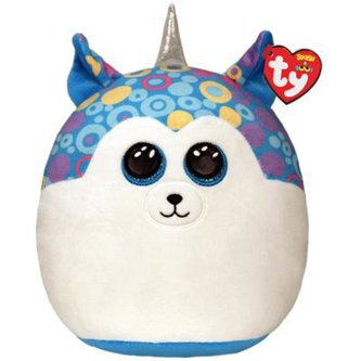 Ty Squish-a-Boos HELENA - modrý husky 22 cm