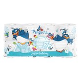 Toaletní papír s potiskem 3 vrstvý 8 ks Penguins