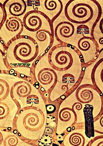 Notizbuch schön gestaltet mit Leseband - A5 Hardcover blanko - Gustav Klimt 