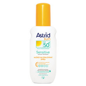 Astrid Mléko na opalování pro citlivou pokožku ve spreji OF 50+ 150 ml unisex