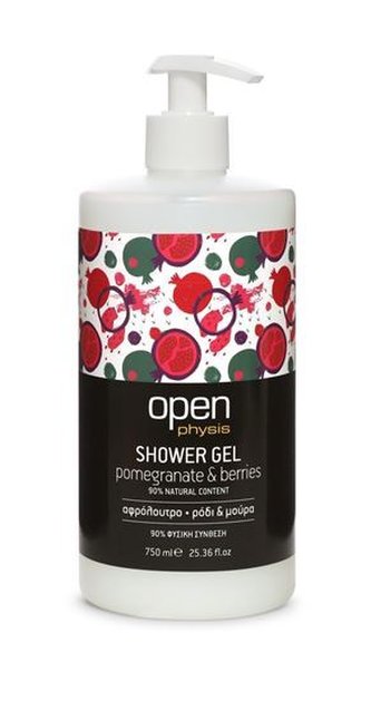 Open Sprchový gel granátové jablko & lesní plody s pumpičkou 750 ml